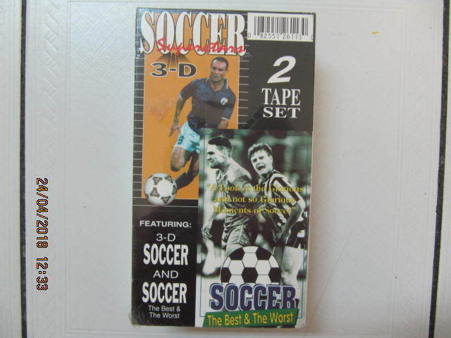 Classic 3D Soccer & SoccerTheBest & Worst  Two Tape Set VHS 1991 in Arts & Collectibles in Mississauga / Peel Region - Image 3