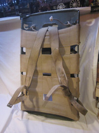 Metal & Canvas ~ Old Back Pack ~ Trappers? or Army?