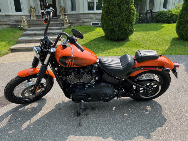 2021 Harley Davidson FXBBS Street Bob almost NEW only 58 kms! in Street, Cruisers & Choppers in Markham / York Region