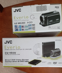 Jvc everio gz-mg360bu camcorder and dvd burner