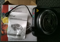 Master Chef Single burner hot plate Black 1000W