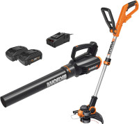 WORX Cordless String Trimmer and Blower WG929.1 Combo, 20V