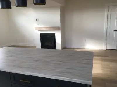 Newly built 2 bedroom basement apartment. Minutes walk to a private beach. Fireplace and modern appl...