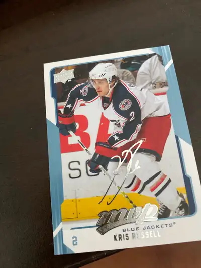 Kris Russel Columbus blue jackets, hockey card, View more