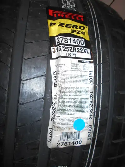 NEW Ultra High Performance TIRE - Never Mounted with original info decal in place. Pirelli Part # 27...