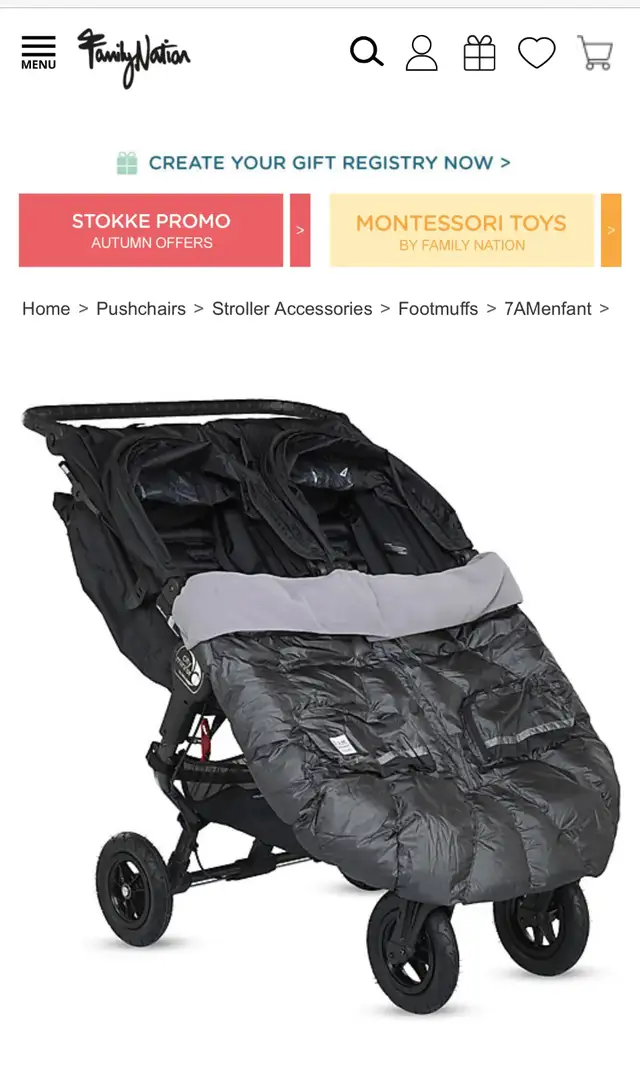 7am Enfant Duo Double Stroller Cover64540184105218120