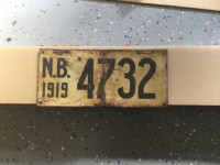 1919 New Brunswick licence plate