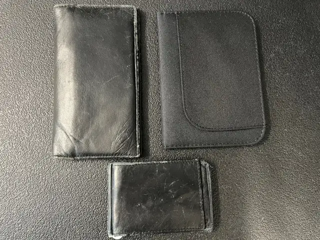 (2) Black “Men’s Genuine Leather Wallets + “New” Passport Holder in Men's in Red Deer - Image 4