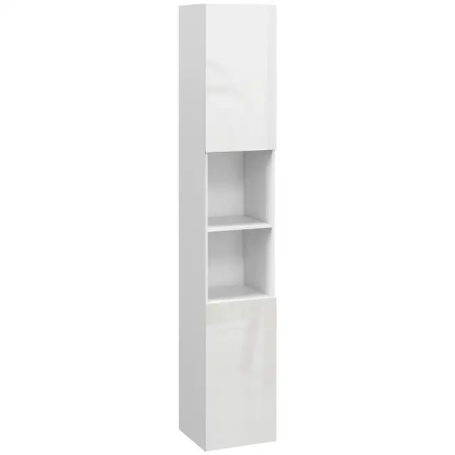 Tall Bathroom Cabinet, High Gloss Storage Cabinet with Doors and in Storage & Organization in Markham / York Region - Image 11