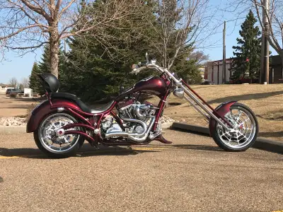 2011 Bourget Softail fat daddy chopper . This is one of the sweetest choppers around. She’s 11’ long...