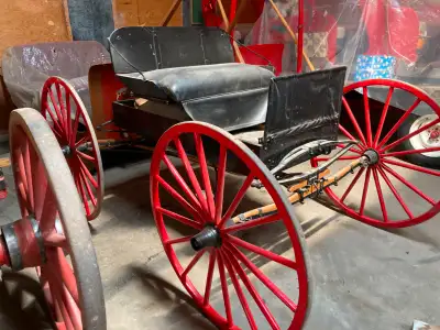 Horse Drawn Buckboard Buggy, View more