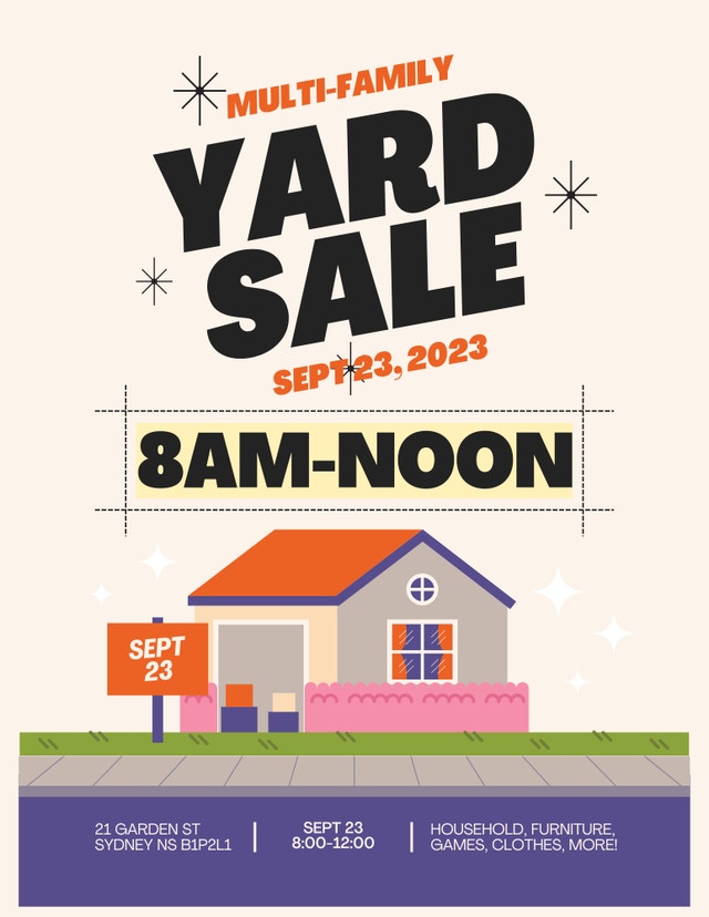 Multi Family Yard Sale in Ashby Sept 23 812 Garage Sales Cape