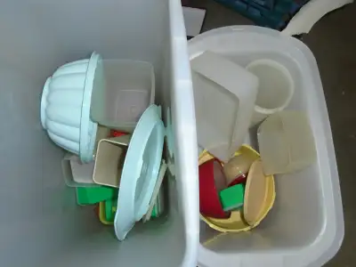 Huge Container full of Containers of Various Sizes $20., View more