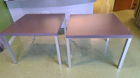 Solid Wood Tables with Aluminum Legs - Newly Coated