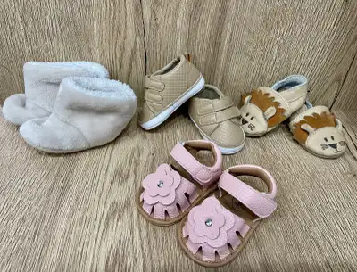 Baby Girl Shoes Bundle 6–12 Months – 4 Pairs – Gently Used, View more