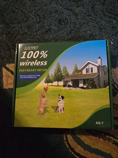 JustPet 100% Wireless Pet Containment System BNIB , View more