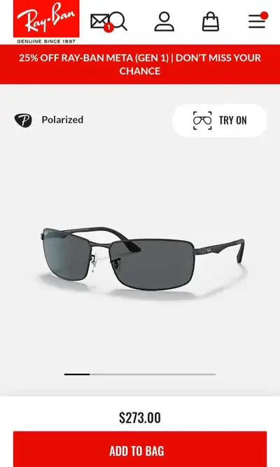 Ray Ban mens glasses $60, View more