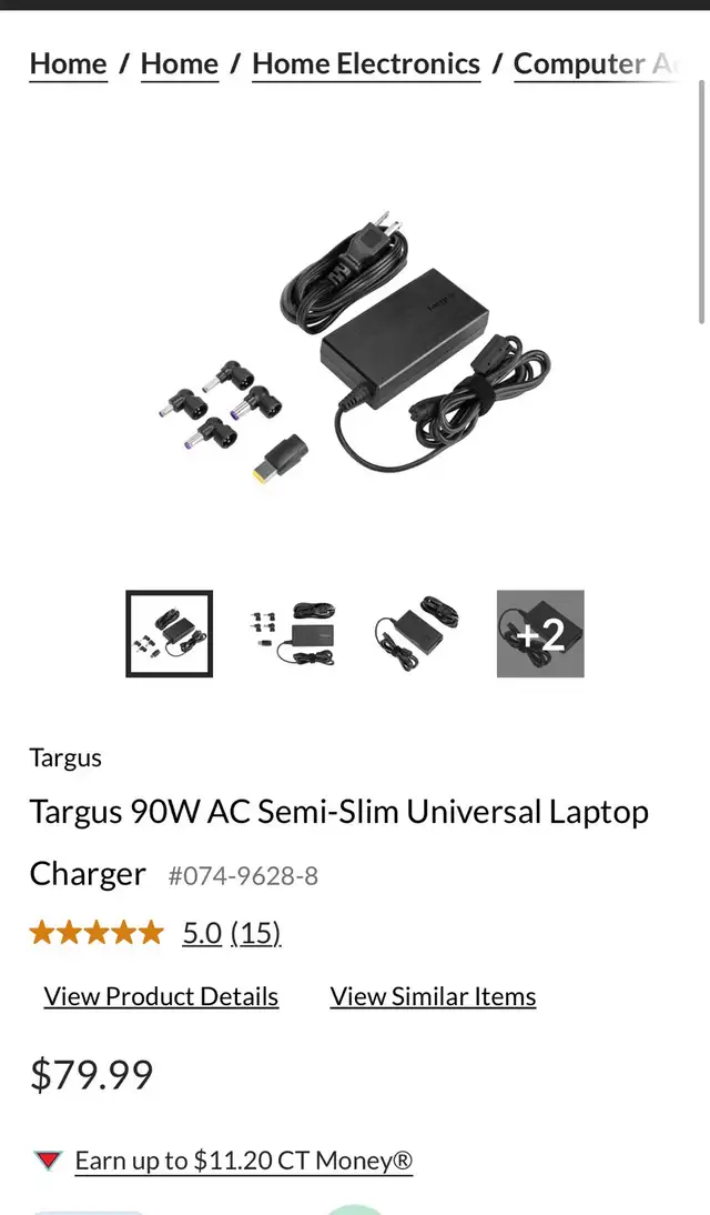 Moving Sale Price Reduced: Brand New (Open Box) Targus 90W Unive in Laptop Accessories in Kitchener / Waterloo - Image 2