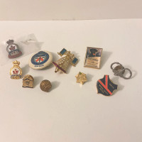 Vintage Lot of 10 Assorted Pins Canada Saskatoon Toronto Police