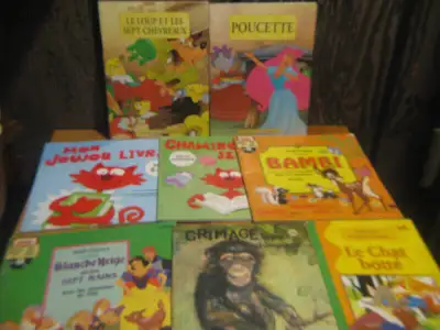 8 livres pour enfants. 10$ pour les 8 livres, View more