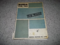 1968  Honda 250  (CB72), 300 (CB77)  Original Shop Manual