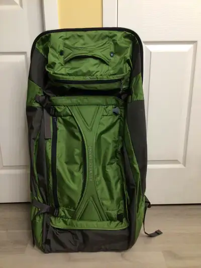 2 Eddie Bauer 129L Wheeled Duffel bags for sale. Used them only one time. Green in Color. Asking for...