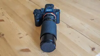 Sony A7rii with 70-200 mm f4 manual Zeiss lens, View more