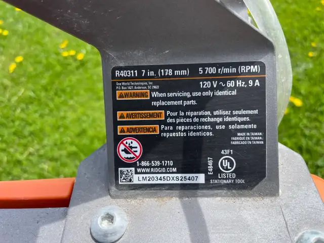 Ridgid Tile Saw in Power Tools in Oakville / Halton Region - Image 3