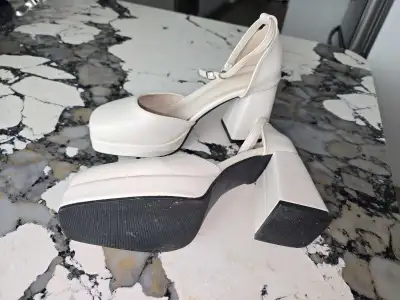 White Platform Heels, View more