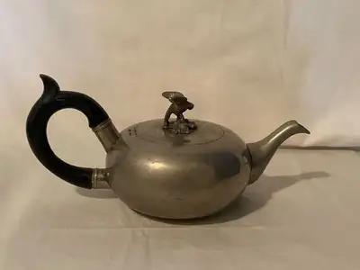 AN PICK UP : CROW FOOT LIBRARY ( NW )  ANTIQUE DECOR TEA POT WIT, View more