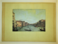 View of the Canal from Palazzo Balbi by Canaletto Fine Art Print