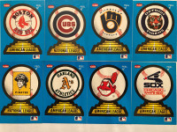 1987 and 1989 Fleer Baseball- Team Stickers