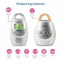 VTech DM221-2 Audio Baby Monitor with up to 1,000 ft of Range Ta