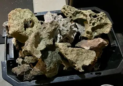 Approximately 300 lbs of hand picked lace rock. Only used in freshwater aquariums but can be used in...