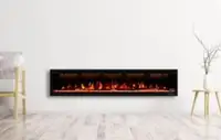 Valuxhome Electric Fireplace 84 Inch Fireplace Recessed Wall Mou