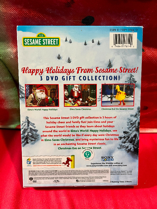 HAPPY HOLIDAYS FROM SESAME STREET 3 DVD GIFT COLLECTION in CDs, DVDs & Blu-ray in Kitchener / Waterloo - Image 2
