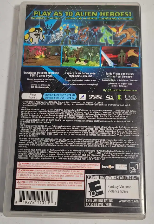 Ben 10 Vilgax Attacks PSP in Sony PSP & Vita in Barrie - Image 3