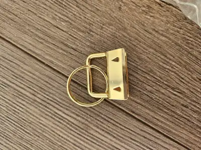 Gold 1 Inch Key Fob Hardware with Key Rings Sets, View more