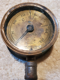 ANTIQUE CROSBY AND VALVE STEAM GAGE