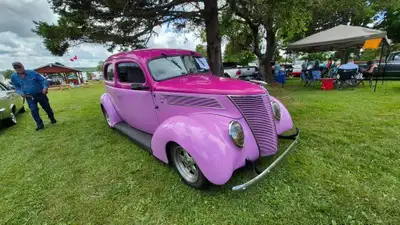 1937 Ford model 78 slant back 302 automatic. See photos showing restoration and current photos. $35,...