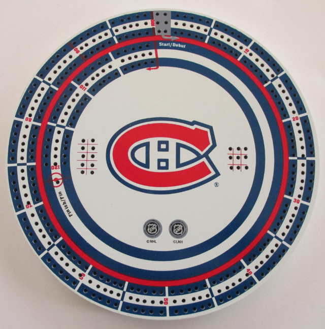Officially Licensed NHL Montreal Canadians Cribbage Board in Toys & Games in Bedford