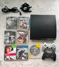 PS3 bundle - system, 2 controllers and games