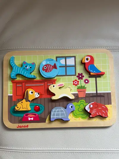 Janod Wooden animal Puzzle, View more