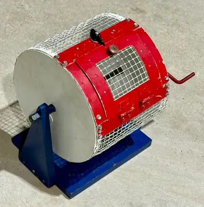 Handcrafted Vintage Metal & Mesh Raffle Ticket Drum (4 Bazaars!), View more