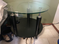 Pair of Glass Top tables