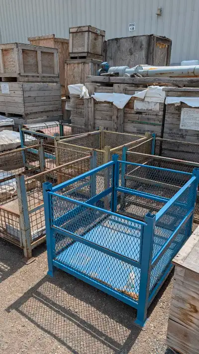 Looking to sell 5 metal cage containers $200 each. Looking to sell as a group thank you
