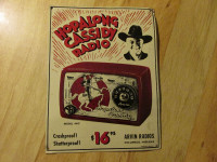 HOPALONG CASSIDY RADIO Tin Sign Ad Reproduction Vintage Cowboy