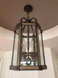 Luminaire chandelier antique style lanterne