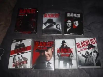 These are 7 DVD's called Blacklist all are sealed but one.Willing to trade for center speaker