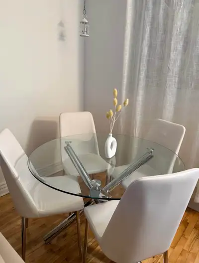 table with 4 chairs, View more
